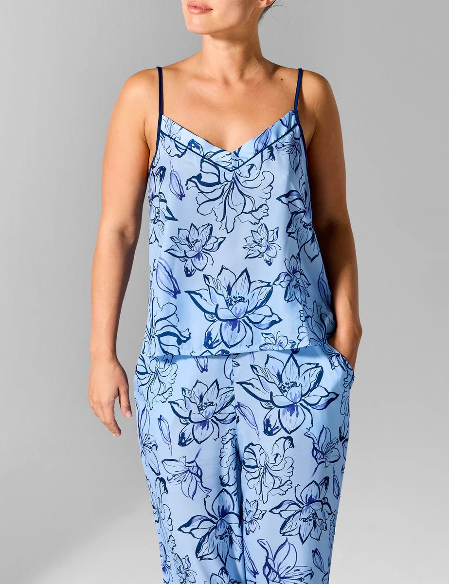Sapph - Jolie Printed Top Blauw - maat M - Blauw