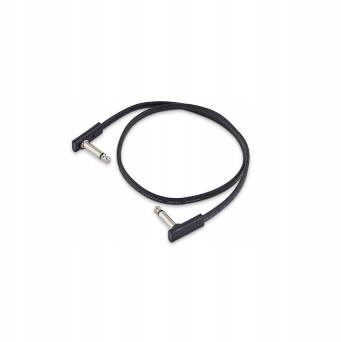 RockBoard Flat Patch Kabel Gitaar 60cm Zwart Hoekstekkers