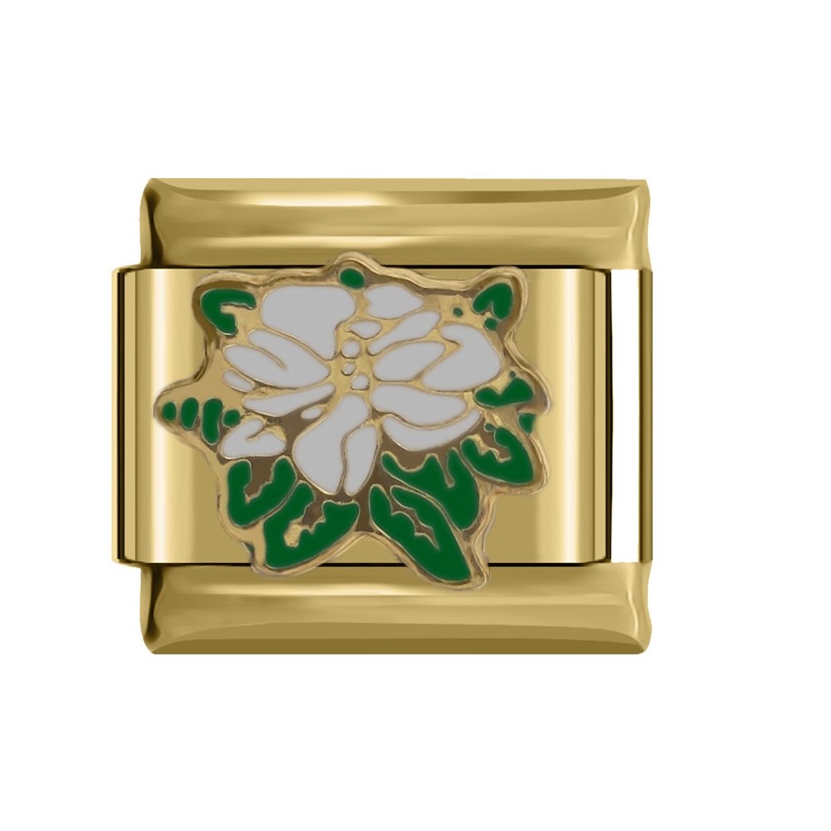 Witte bloem goud