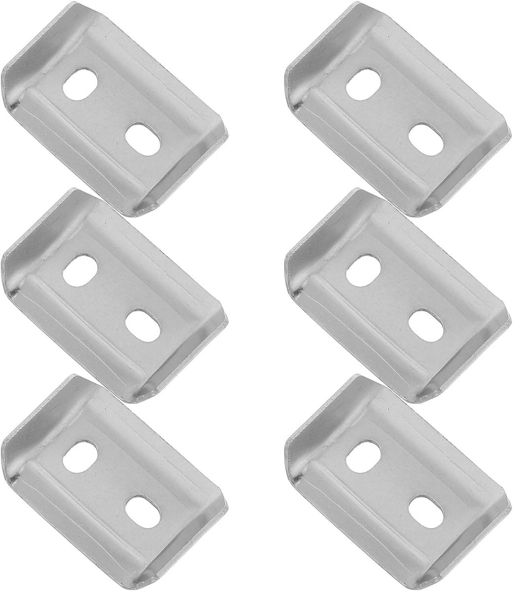 6 Stuks Delige Roestvrijstalen Wandbeugel voor Handdoekrek Toiletrolhouder Sterke Steun Eenvoudig Te Reinigen Badkameraccessoire Universele Vervanging voor Diverse Stijlen