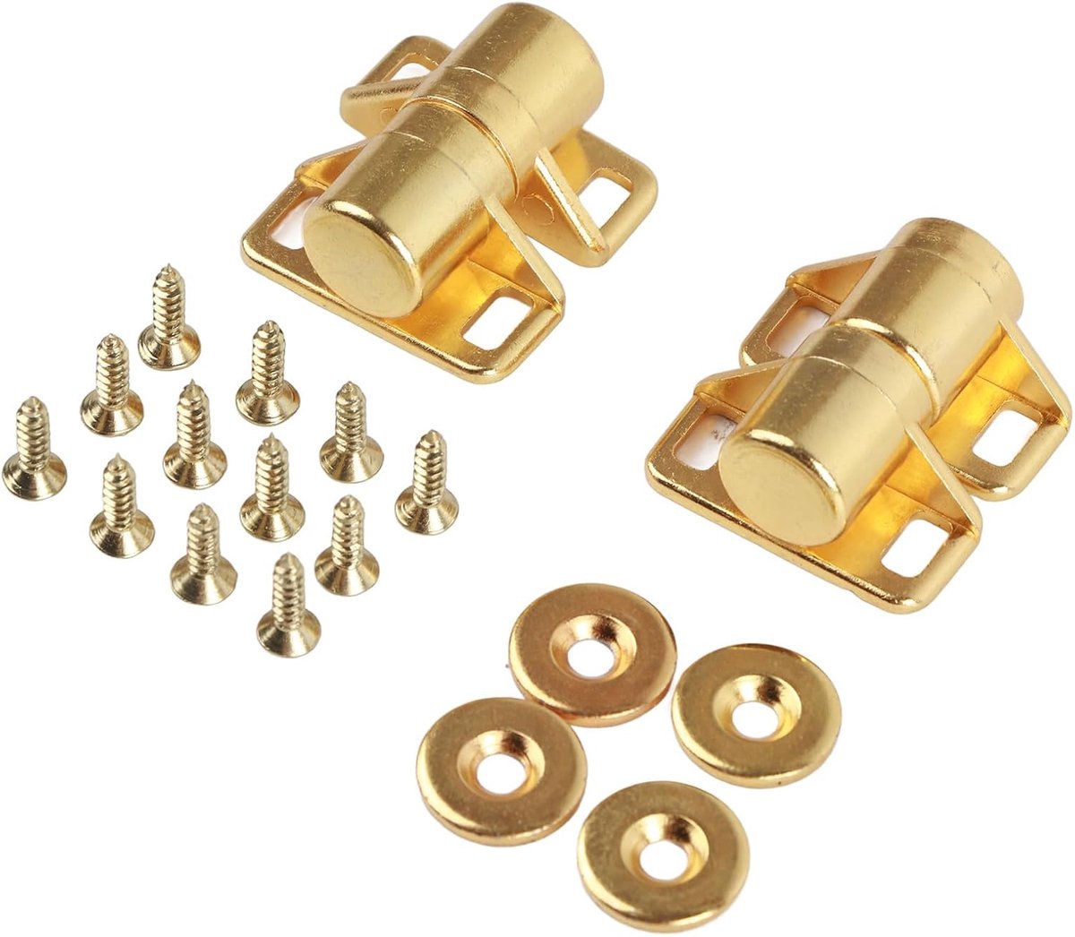 4-pack Magnetische Deurvanger, Kastmagneten Vintage Zinklegering Magnetische Deurvangers Hardwarebeslag Kastkastaccessoires(Goud)