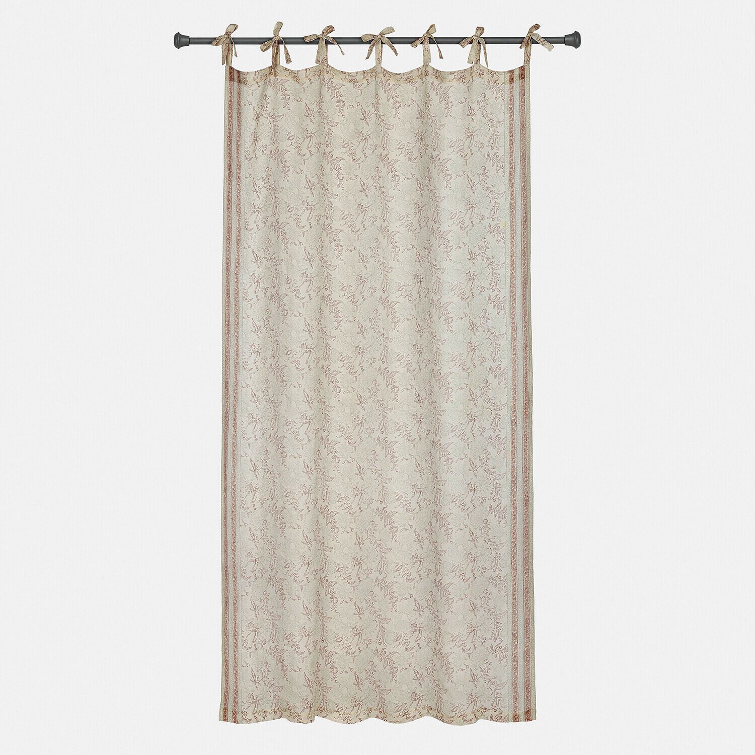 Loberon Gordijn Floréane bruin/beige