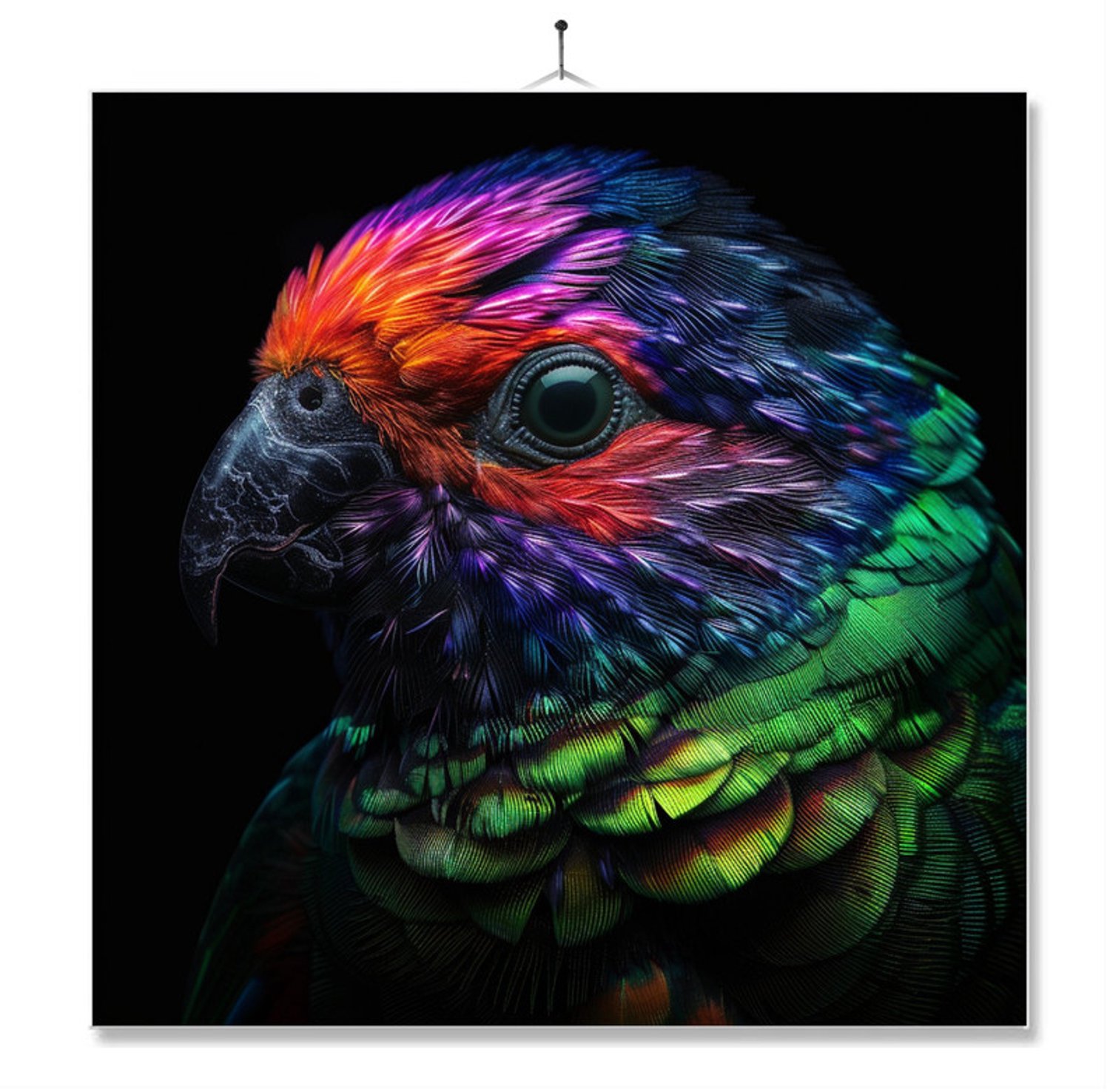 MC Living Tegel Met Opdruk | Geschenk | Dier | Regenboog | HD | Vogel Ontwerp 1