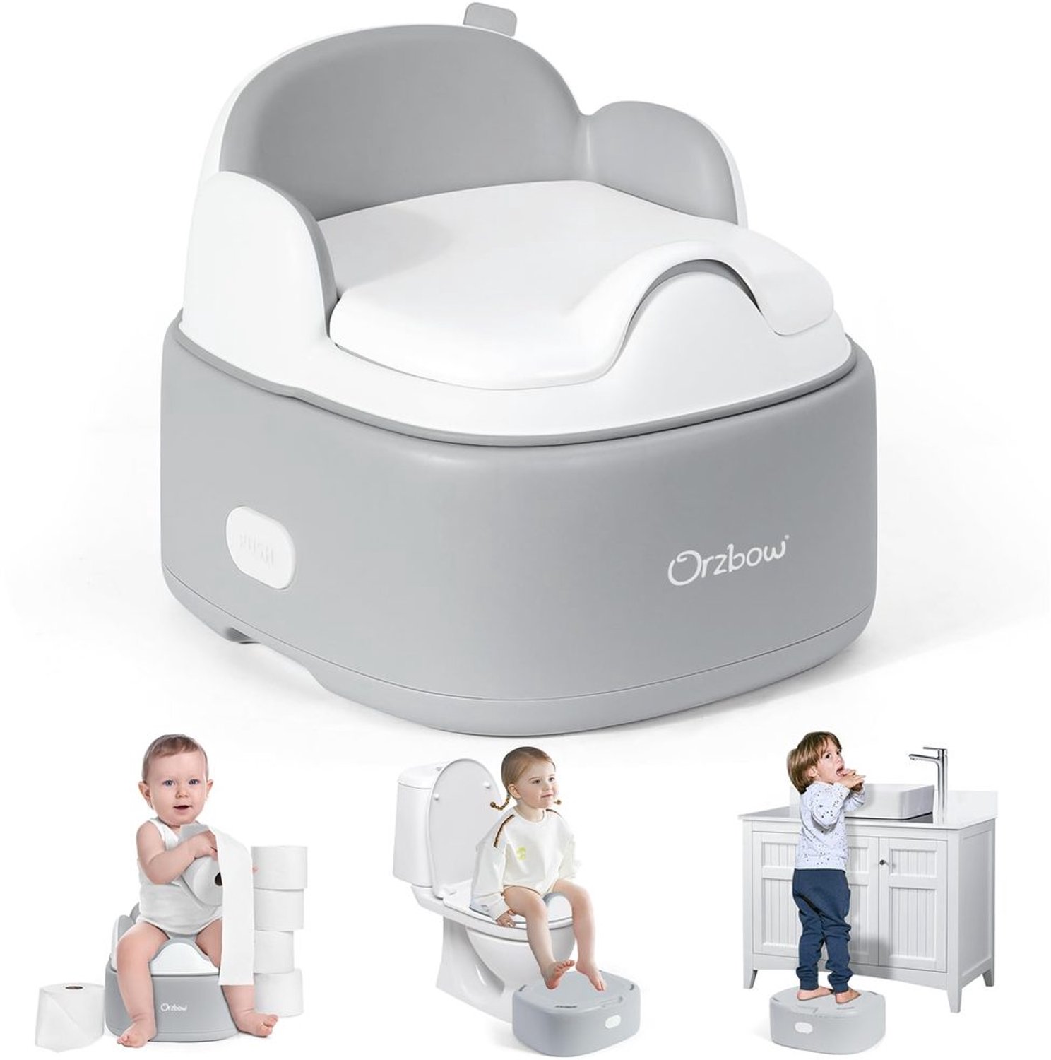 Multifunctionele Toiletbril voor Kinderen met Voetsteun