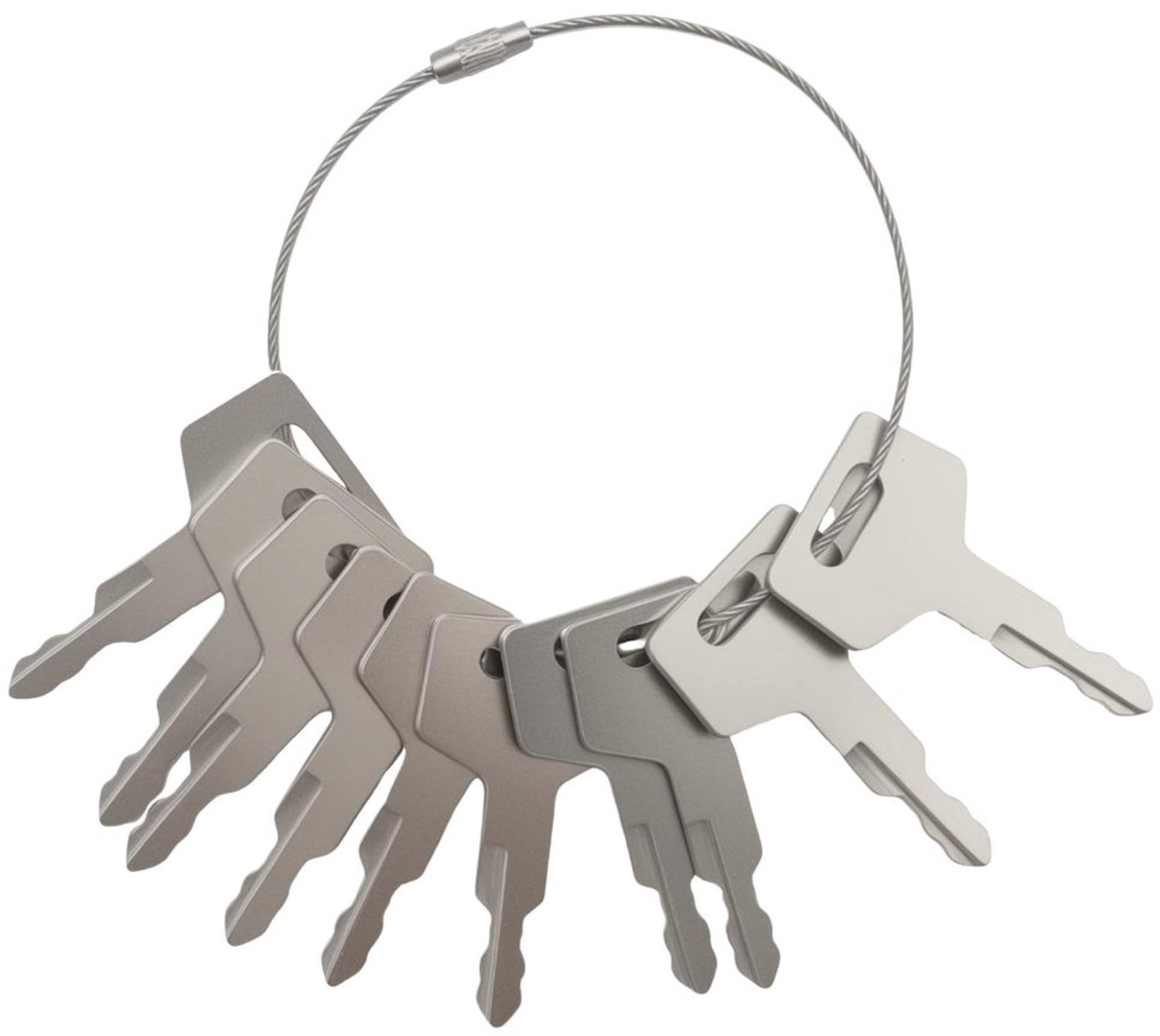 Set van 10 Contact Sleutels voor Graafmachines