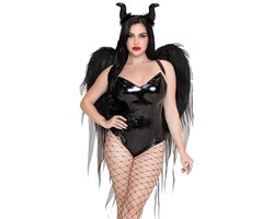 Leg Avenue - Dark Enchantress Wings and Horn Set Kostuum Accessoire Set - Zwart