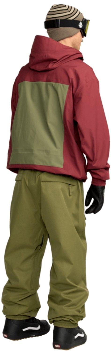Volcom Mens Arthur 3L Jacket Rood