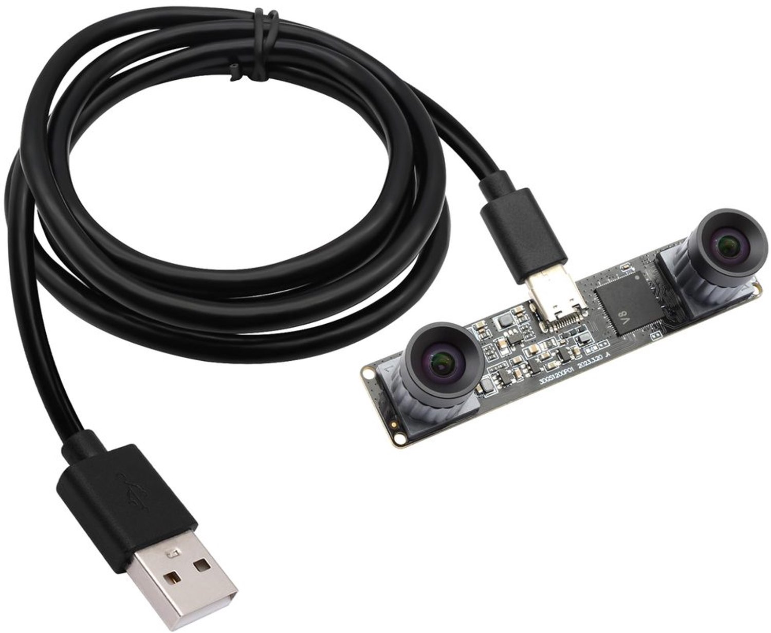 USB Camera met M12 Dubbele Lens en 1200p 60fps