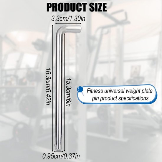 15.2cm Gewicht Stacking Pen - L-vormige Extensie Pen voor Fitness — afbeelding 5