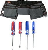 Finder Tools Gereedschapsgordel Dubbel + Schroevendraaier Set 4-delig