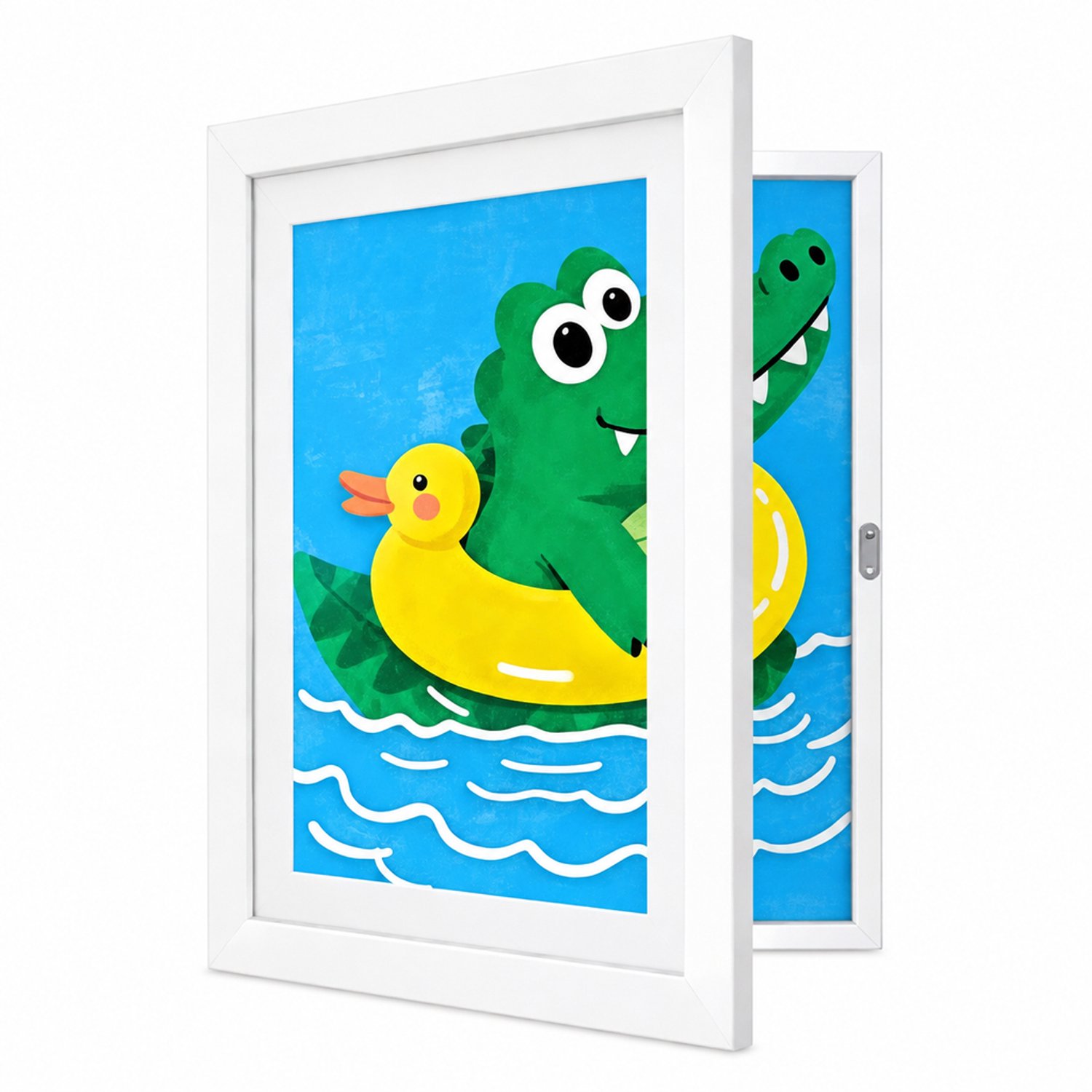 SWGOTA Witte openklapbare tekeningenlijst 21,6 × 27,9 cm (8,5 × 11 inch), rechthoekige MDF-lijst, zonder afbeelding