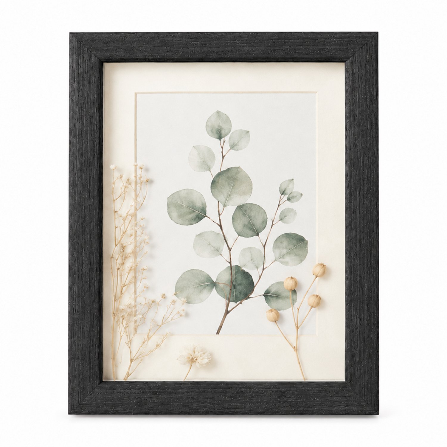 SWGOTA A3-fotolijst 29,7 x 42 cm - MDF met zwarte houtnerf - 2 cm binnenruimte - Met glas en decoratieve afbeelding