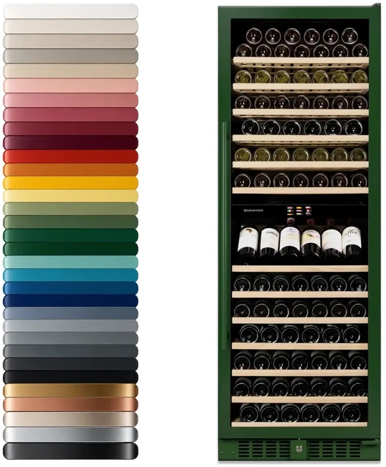 Dunavox Grande-181 Vrijstaande Wijnkoelkast DX-181.490DCK 181 flessen, RAL-kleur – foto 4