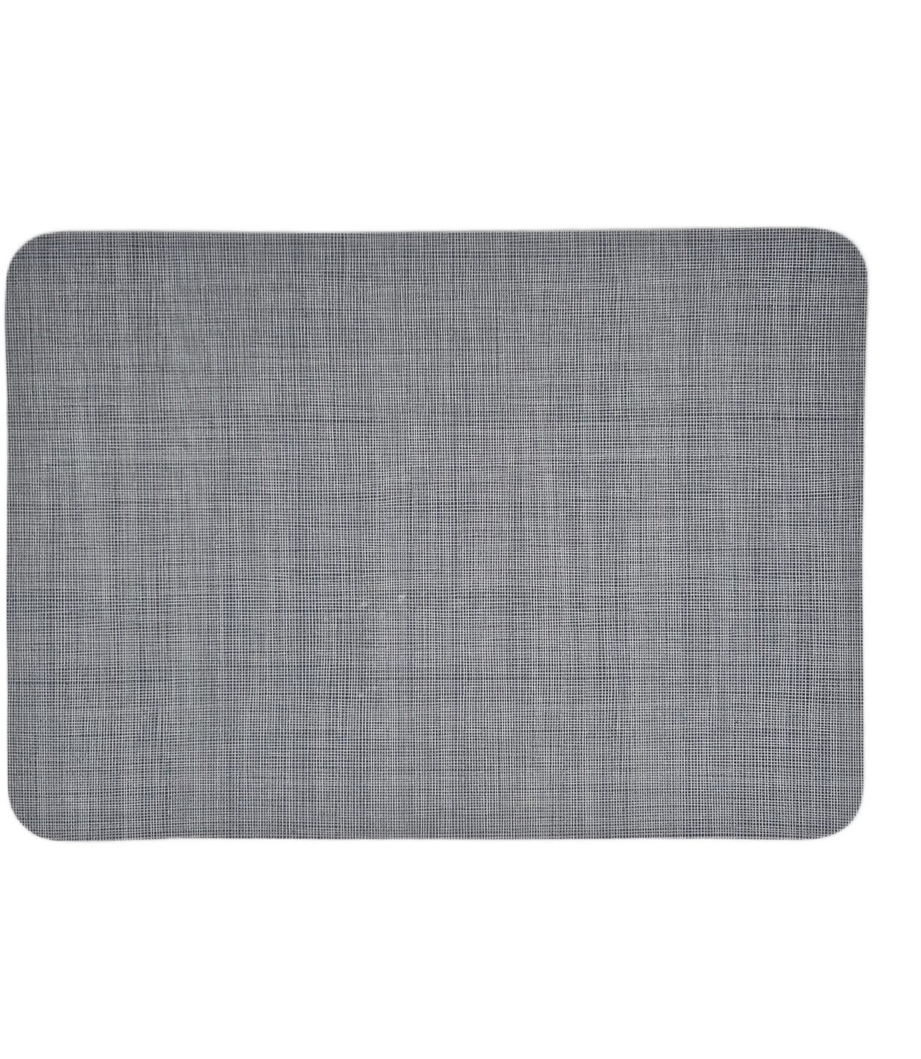 Fino Placemats Set van 4 – Blauw – 30x43 cm – Textiellook met Schuimrug – Antislip – Afwasbaar
