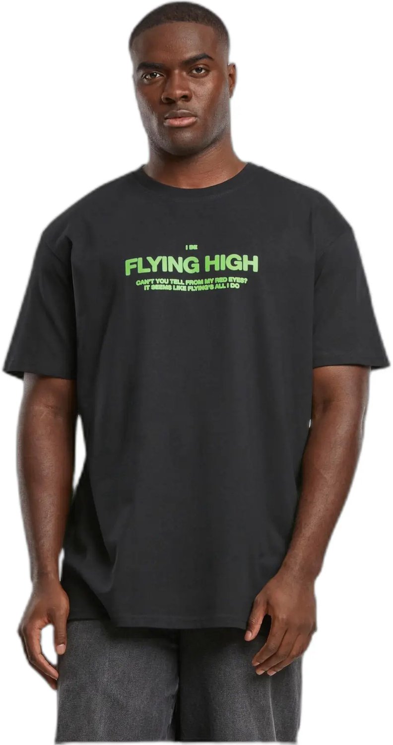Oversized T-shirt Mister Tee I am Flying Zwart