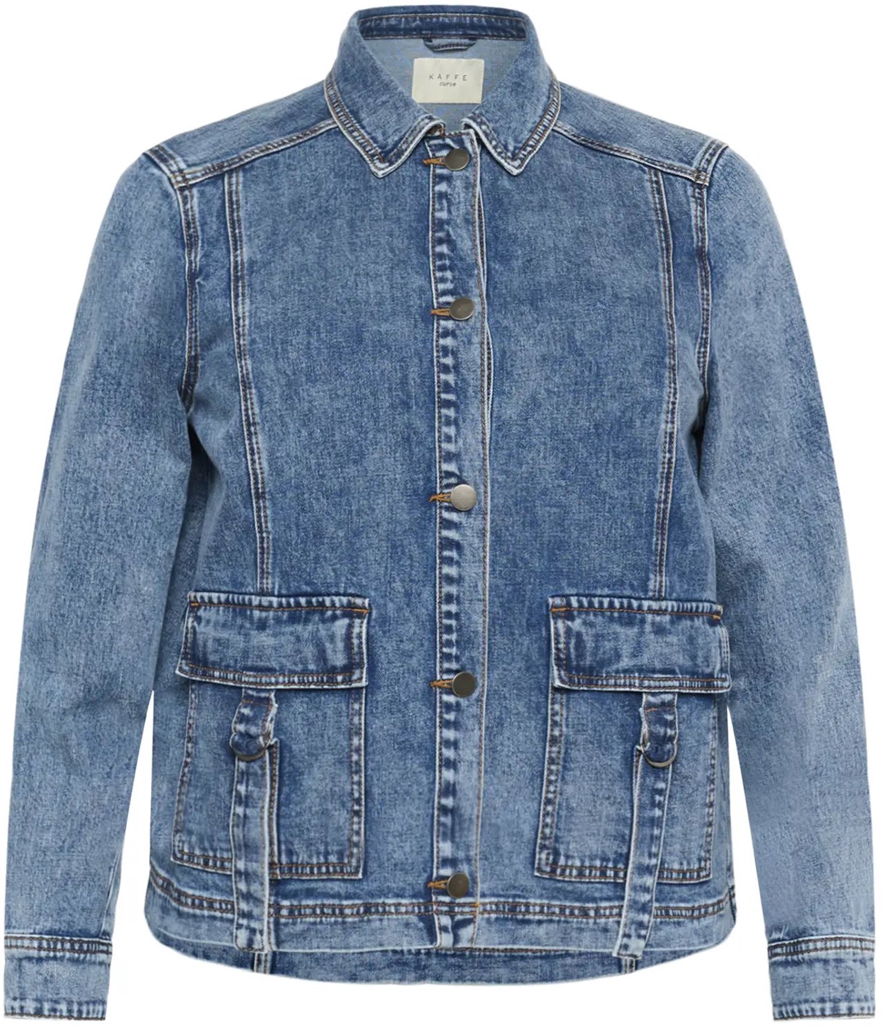 Dames spijkerjack KAFFE Curve Elona Blauw