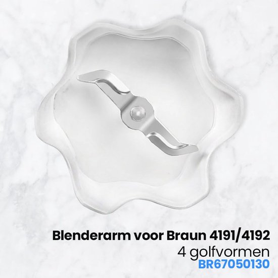 Blenderaccessoire - Kunststof - 4 golven — afbeelding 4