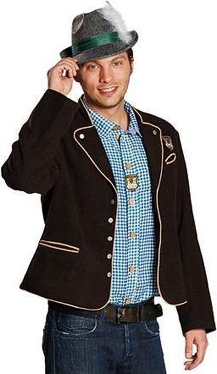 Oktoberfest Grote maten Oktoberfest jas bruin voor heren tiroler kleding 56 2XL bol