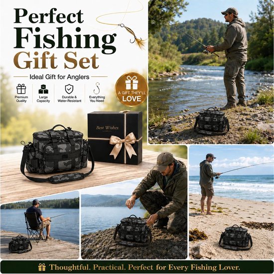 Complete Vissersset 111 Delig, 107 Kunstaas en Visaccessoires, Vis Tang, Onthaker, Visgrijper, Hengelsport Starterset voor Snoek Baars Forel — afbeelding 5