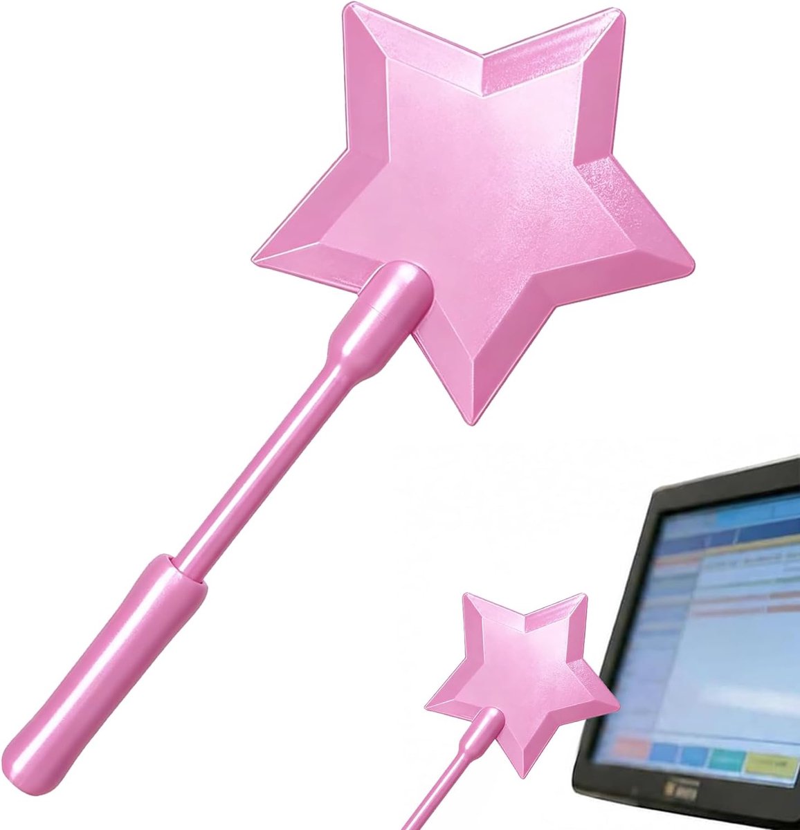 Toverstaf voor creditcard, creditcardhouder, 3D-bedrukte toverstaf, contactloze betaalkaarthouder, voor rave, party, cosplay, grappen (roze)