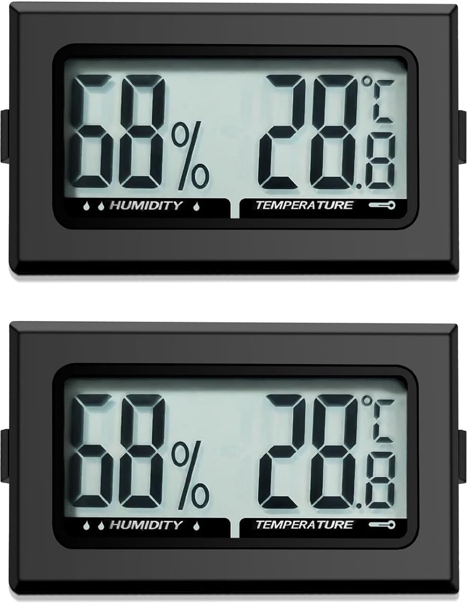 Thermometer, binnenhygrometer, mini-hygrometer, thermometer, binnen, reptielen, digitale hygrometer, voor kantoor, keuken, lcd-thermometer, incubator, thermometer, broeikas (2)