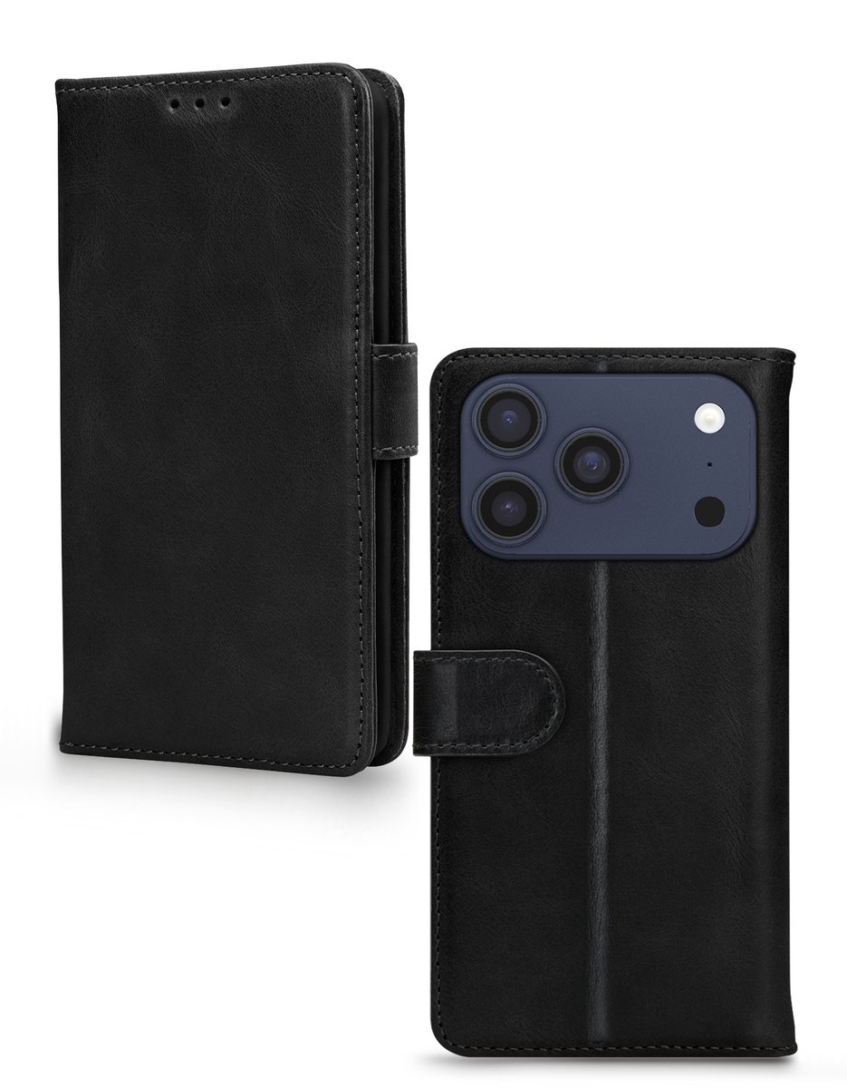 Mobilize Leather Wallet Apple iPhone 17 Pro Max/18 Pro Max Black