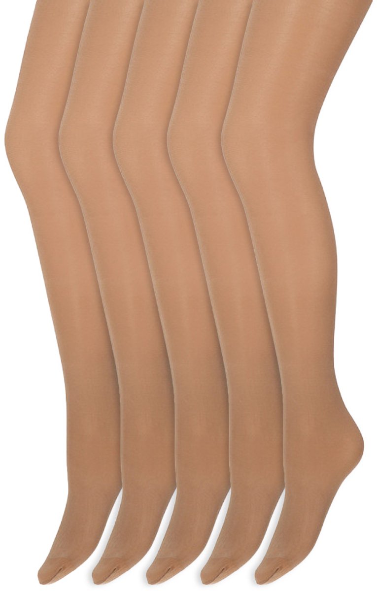 Marianne Glans Panty | 35 Denier | Merk: Marianne | Maat: S T/M Xxl | Kleur: Dune | 5 Paar Beige