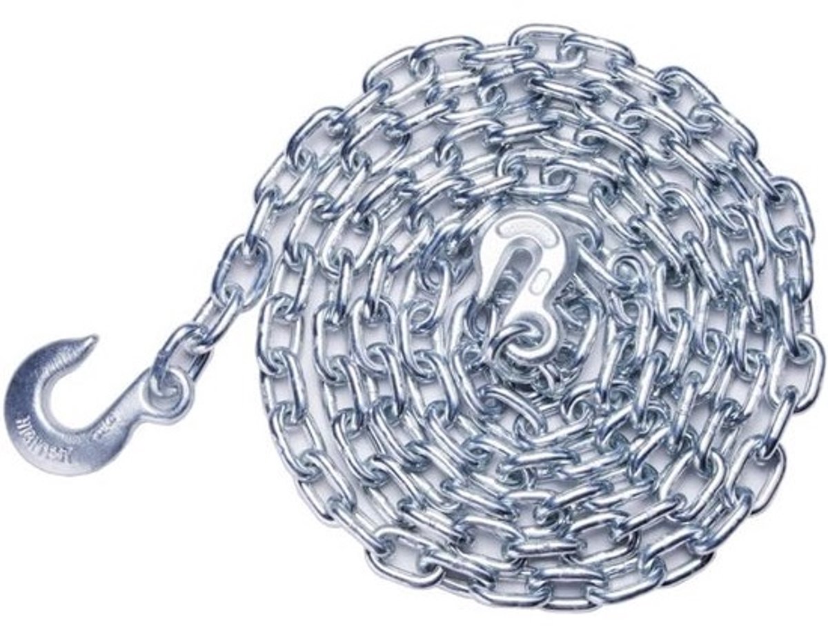Zware Gegalvaniseerde Stalen Kettingset met Griptrekhaak en Sliphaak 14ft