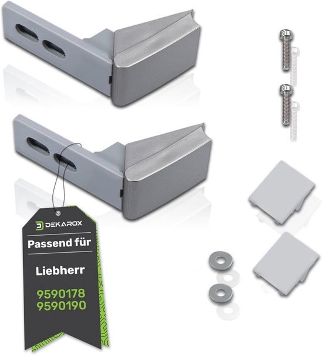 Reparatieset Deurscharnier Zilver voor Koelkast Deurklink Scharnier