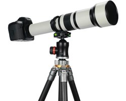Telelens EF 650-1300 mm F8 EF lens voor Canon SLR, handmatige focus MF Zoom lens voor Canon EOS Rebel T 4000D 2000D 1500D 1300D 1200D 850D 800D 750D 600D 500D 250D 90D 80D 77D 7D, 6D, 5D. D
