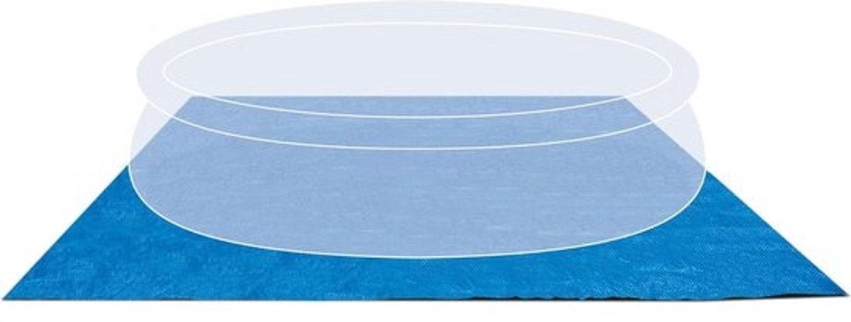 Grondzeil voor Zwembad Ø 472 cm Rond Grijs