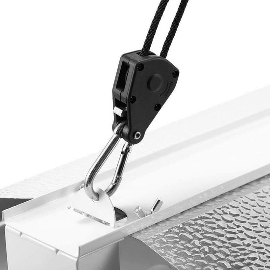 3 Paar Verstelbare Heavy Duty Rack Haakjes voor Kweekplant, Ventilator en Filter, Tot 68kg Draagvermogen per Paar — afbeelding 3