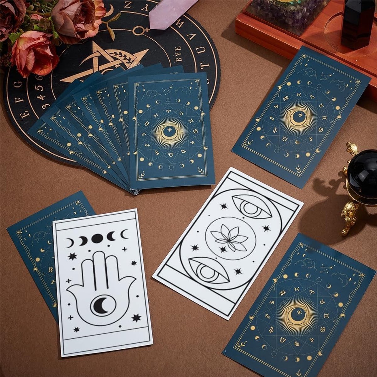 120 Stuks Lege Tarotkaarten voor Creatieve DIY Projecten, Meditatie Workshops en Groepsactiviteiten, 12 x 7 cm