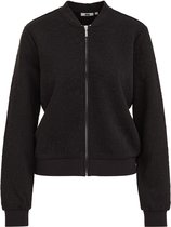 WE Fashion Dames bomberjack van sweatstof met structuur