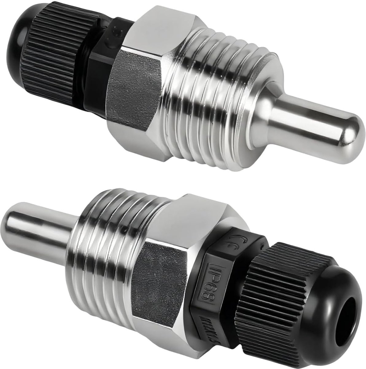 2 Stuks Immersie Huls van RVS, 1/2 Inch, Geschikt voor Temperatuur Sensoren en Thermische Elementen, 30 mm Beschermtube voor Nauwkeurige Metingen