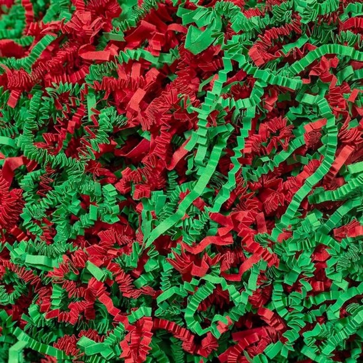 Papierversnipperaar Vulling - Kreukelpapier Cadeau - Geschenkverpakking - Zacht en Dun - 240 g - Groen Rood