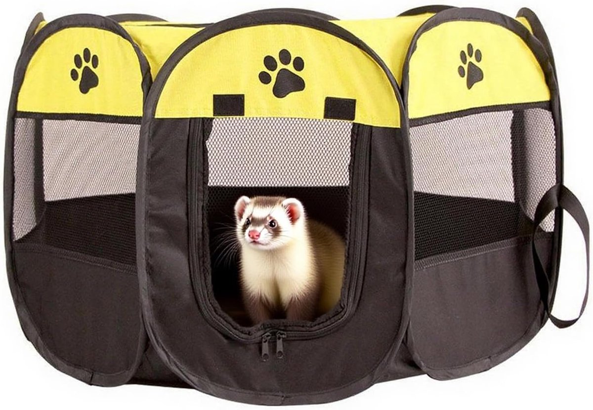 74 x 74 x 43 cm, opvouwbare box voor honden en katten, konijnenhok en konijnenverblijf, veilige ren voor kleine dieren voor woning en buiten