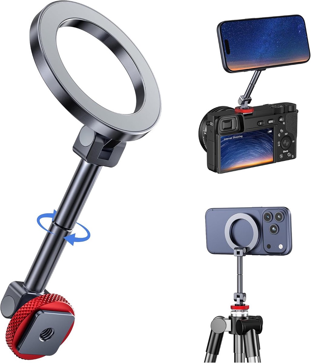 Magnetische Koudeschoen Telefoonhouder met 1/4"-20 Schroefdraadgat