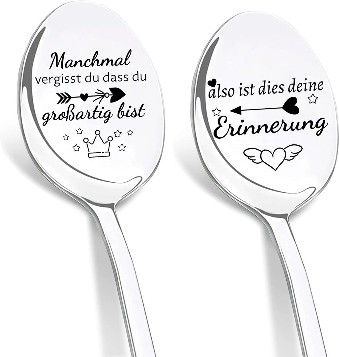 Inspirerende lepel met gravure, cadeau voor haar
