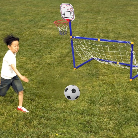 Voetbaldoel Basketbalhouder Voetbalnet voor Kinderen Voetbalnet Gegraven Basketbalmand voor Kinderen Draagbare Basketbalmand — afbeelding 4