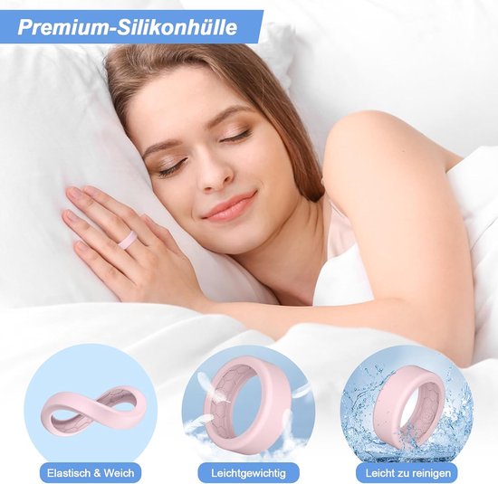 4 stuks Ring Protector Compatibel met Ultrahuman Ring AIR, verbeterde anti-val siliconen beschermhoes accessoires voor Ultrahuman Ring — afbeelding 4