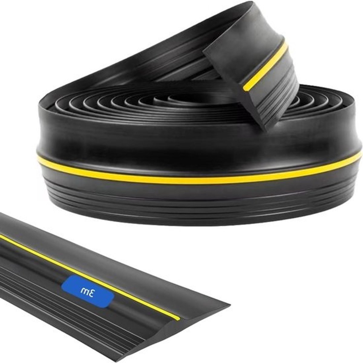 Allecto Plus - Garagedeur afdichting universeel rubber weerbestendig DIY vloerafdichting (3 meter) met extra afdichting