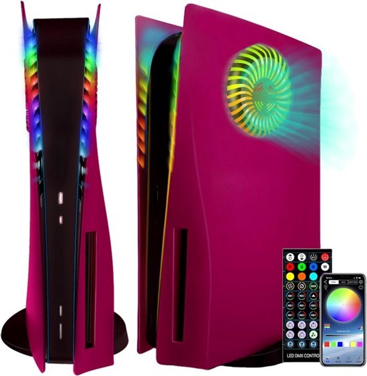 Verlichting Faceplate voor PS5 Disc Edition met RGB LED Strips