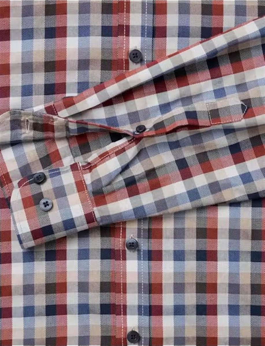 Overhemd Casa Moda Casual Fit rood
