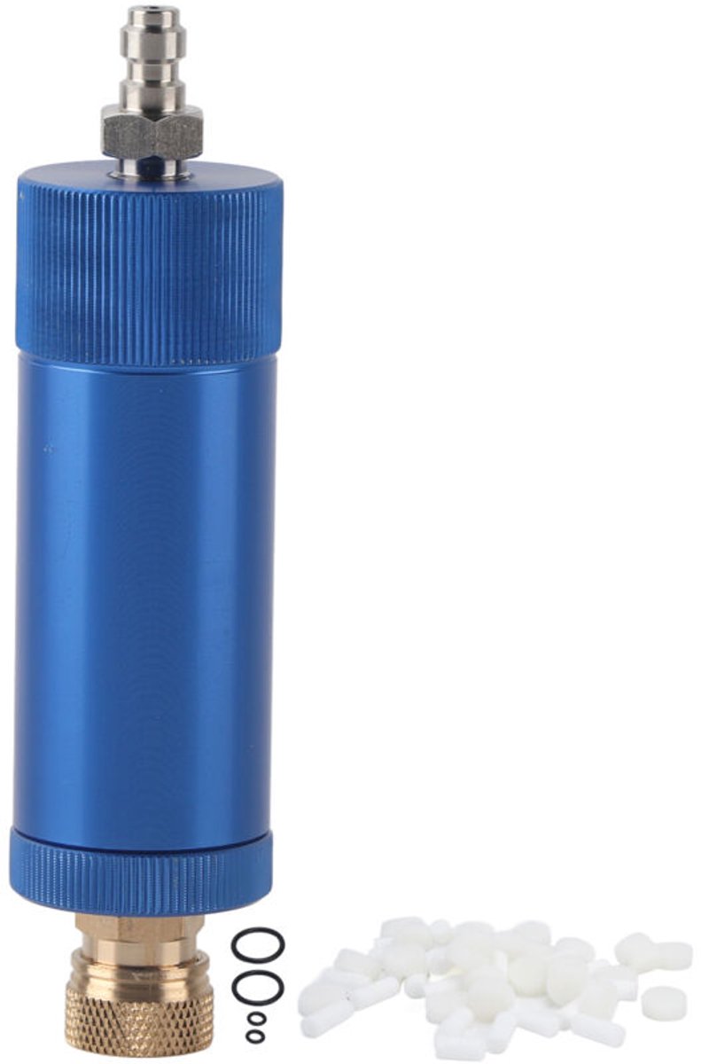 Olie-waterafscheider van 30 MPa, bestand tegen hoge druk, zeer aanpasbaar, accessoire geschikt voor luchtcompressor, blauw.