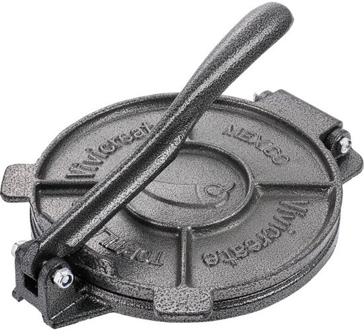 Robuuste Gietijzeren Tortillapers 19 cm voor Perfecte Wraps en Rotis