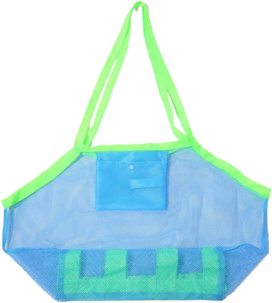 Nettas voor strand, zandspeelgoed, badaccessoires, boodschappentas, opvouwbaar, licht, ademend, voor strand, picknick en reizen