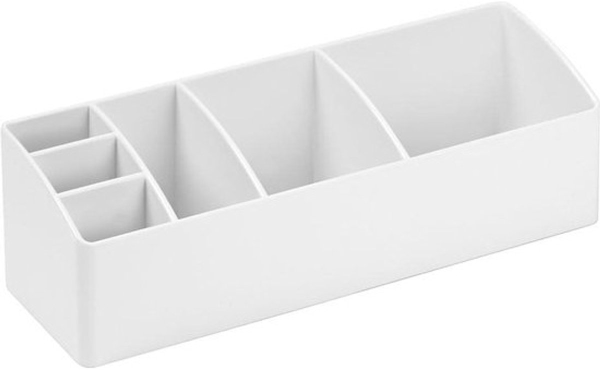 Het assortiment voor alle badkamer organisatie - iDesign plastic transparante medicijnkastje met 6 compartimenten