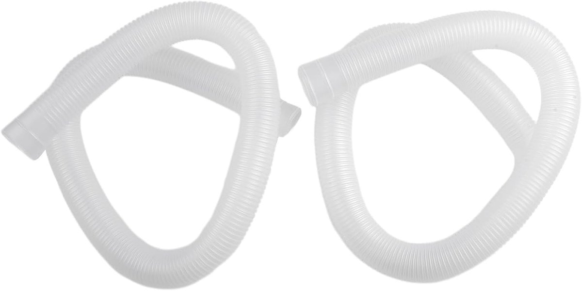 2 stuks 3,2 cm zwembadslang vervangende slang voor bovengronds zwembad, zwembadpomp slang vervangingsonderdeel voor Intex 1-1/4 inch accessoires (wit)