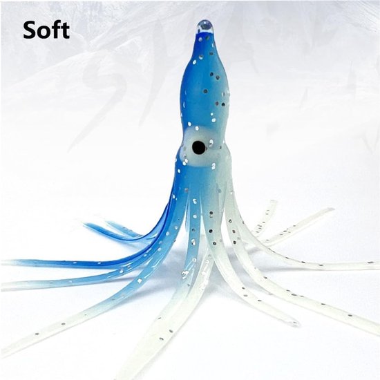 Octopus Drag Bait 9cm - 10 Stuks Zachte Rubber Squid voor Zoet- en Zoutwater, Perfect voor Baars en Forel — afbeelding 2